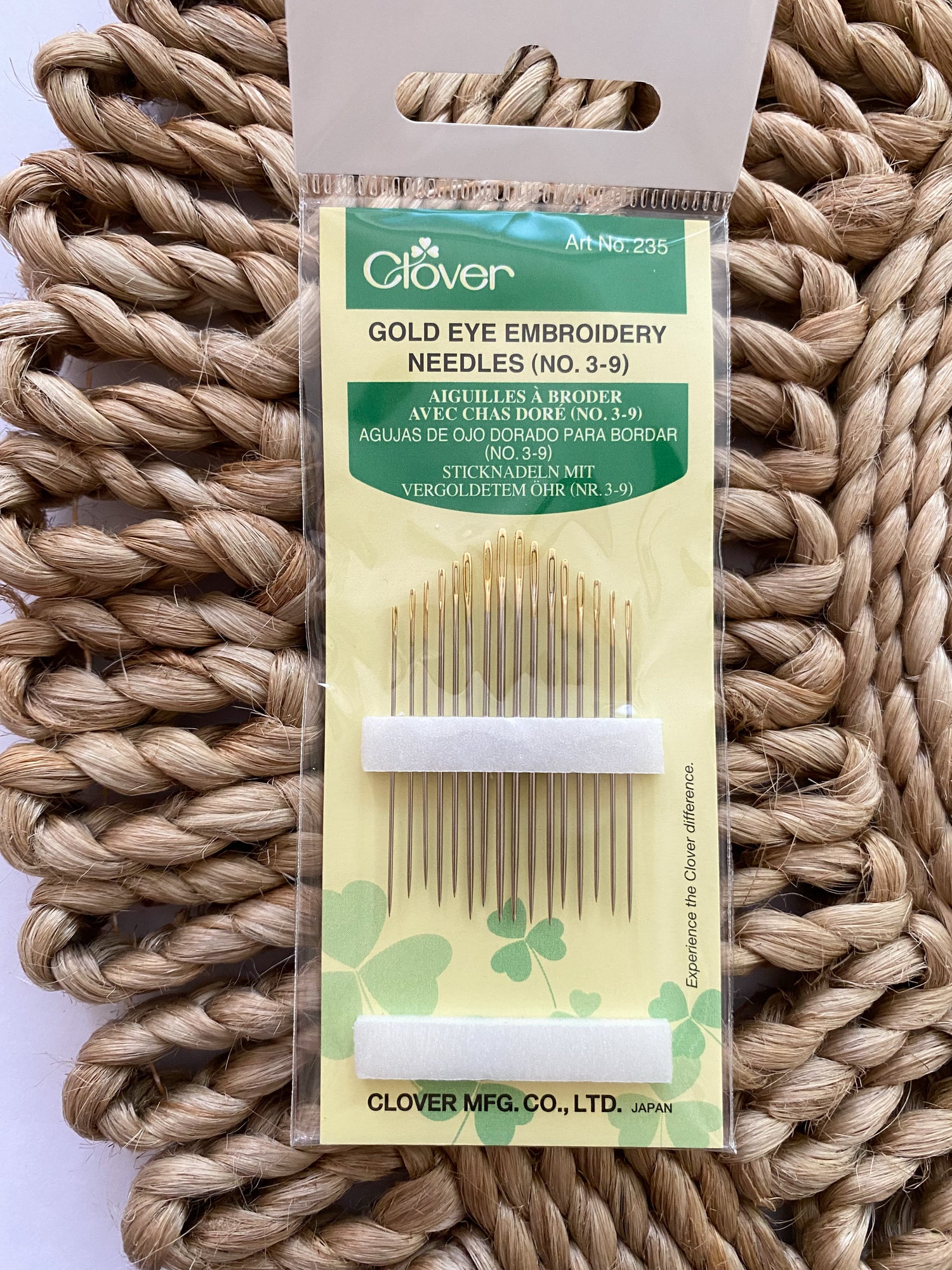 Clover Gold Eye Embroidery Needles