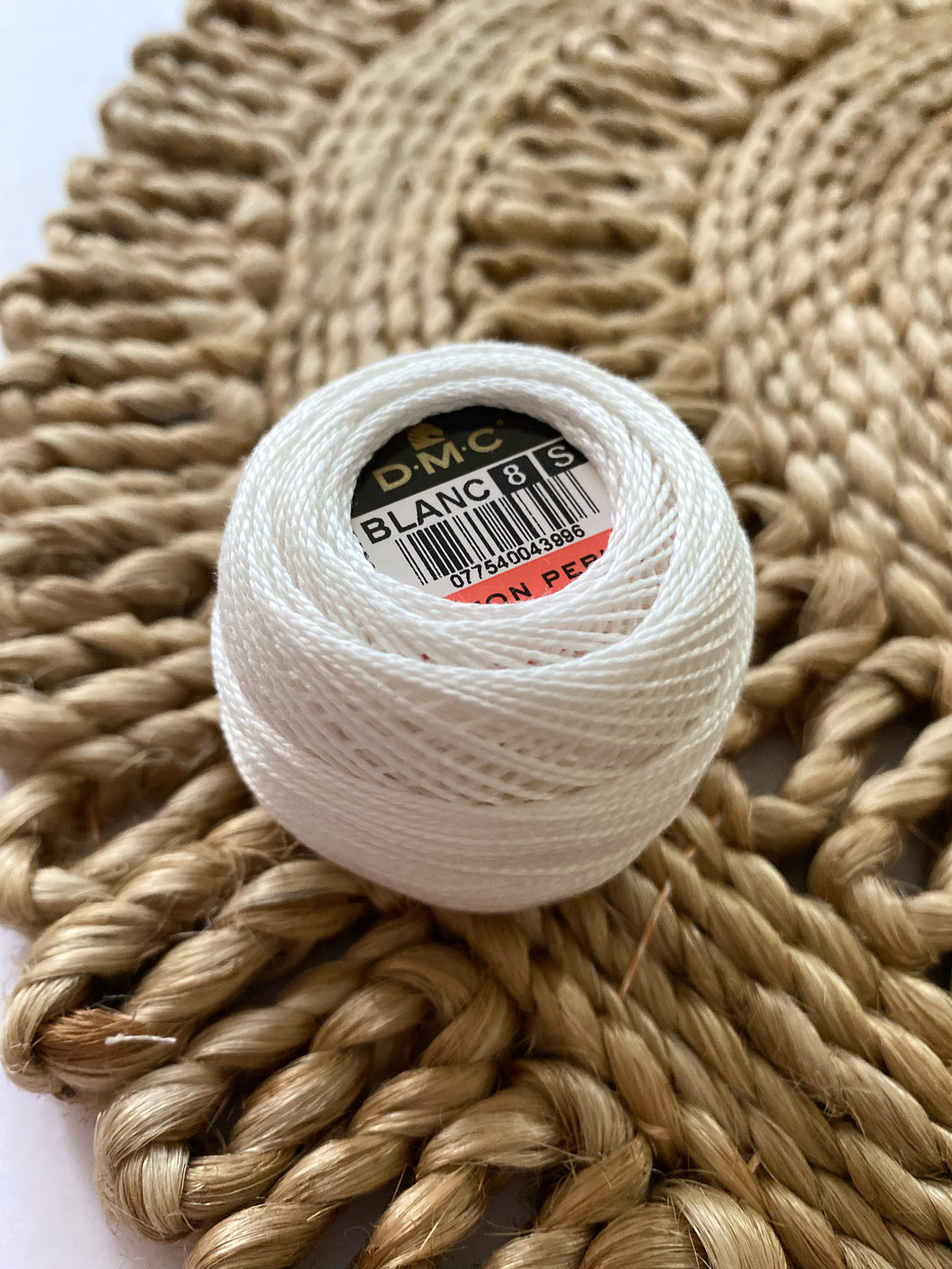 DMC Perle Cotton Thread No 8 | Blanc