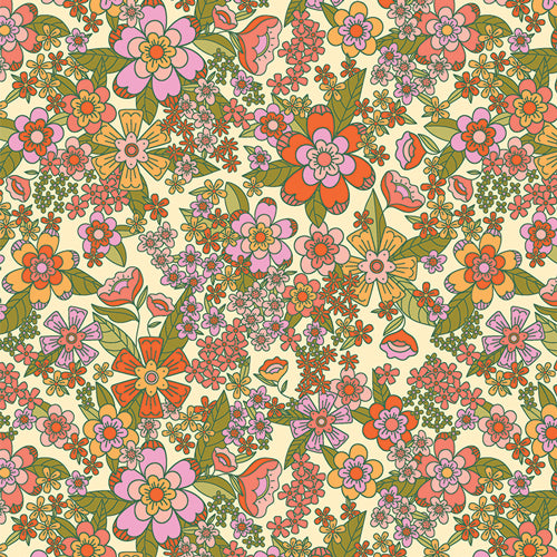 Stay Groovy Sunshine - Flower Bloom by Art Gallery Fabrics