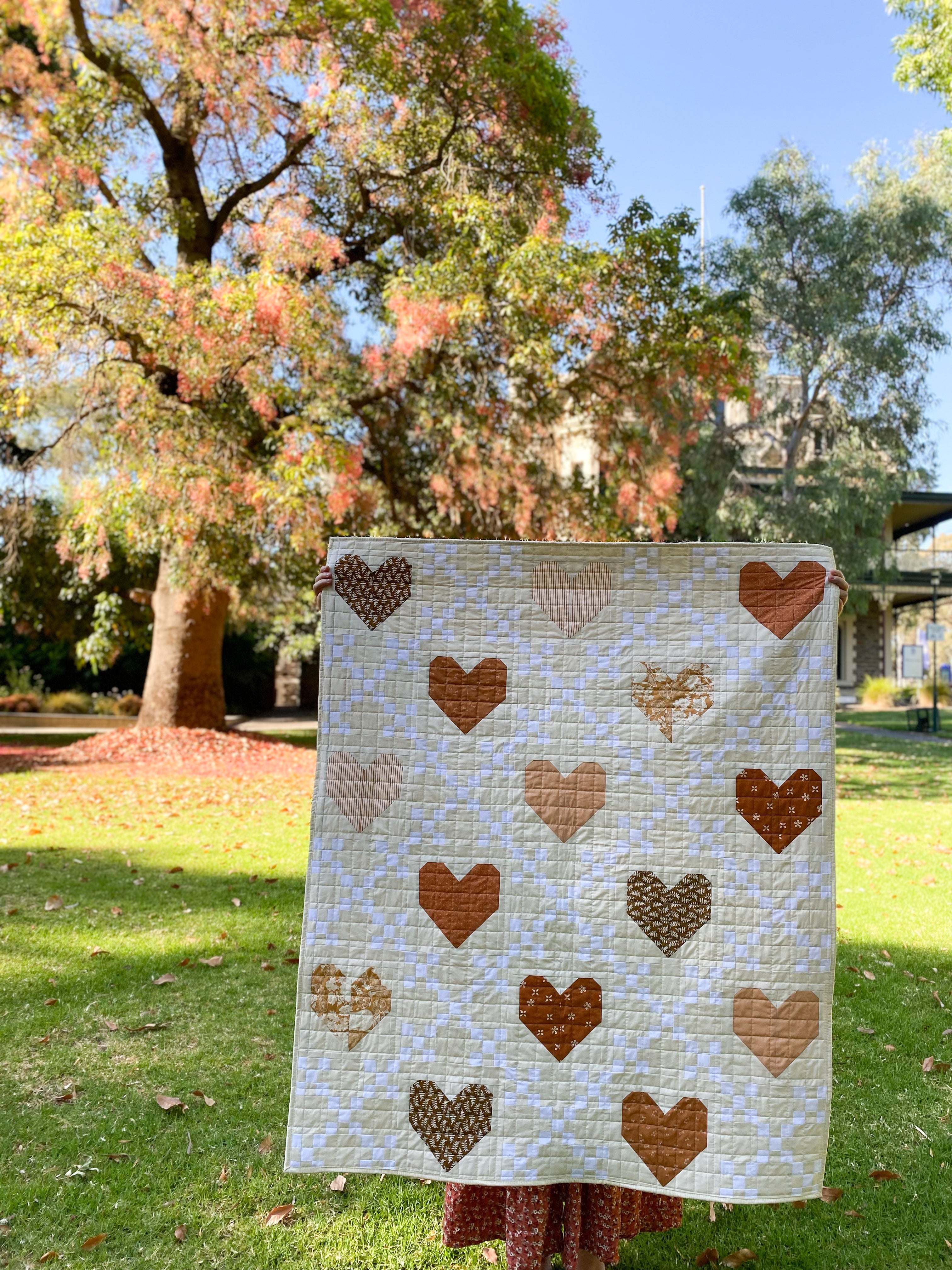 Heirloom Hearts Quilt Kit - Lo &amp; Behold Stitchery