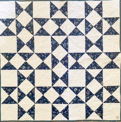 Ivy Quilt Kit - Rifle Paper Co Hawthorne Navy