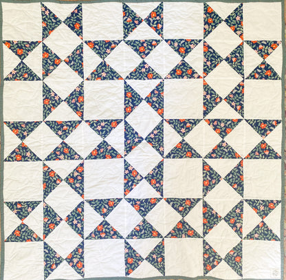 Ivy Quilt Kit - Rifle Paper Co Primrose Navy