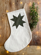 Load image into Gallery viewer, Heirloom Patchwork Star Christmas Stocking (Unquilted)
