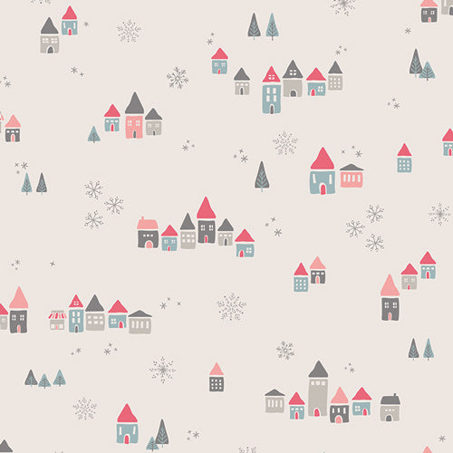 Snowdrift Joy - Little Town by Art Gallery Fabrics