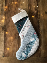 Load image into Gallery viewer, Modern Patchwork Christmas Stocking
