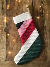 Load image into Gallery viewer, Modern Patchwork Christmas Stocking
