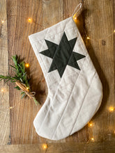 Load image into Gallery viewer, Heirloom Patchwork Star Christmas Stocking (Quilted)
