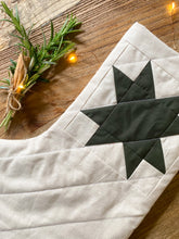 Load image into Gallery viewer, Heirloom Patchwork Star Christmas Stocking (Quilted)
