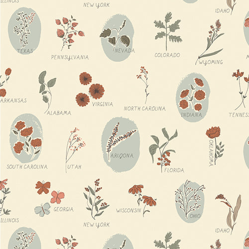 Roadside Wildflowers Three - Roots of Nature by Art Gallery Fabrics