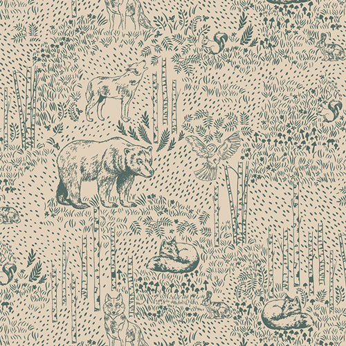 Awaken Forest Fern - Woodland Keeper by Art Gallery Fabrics