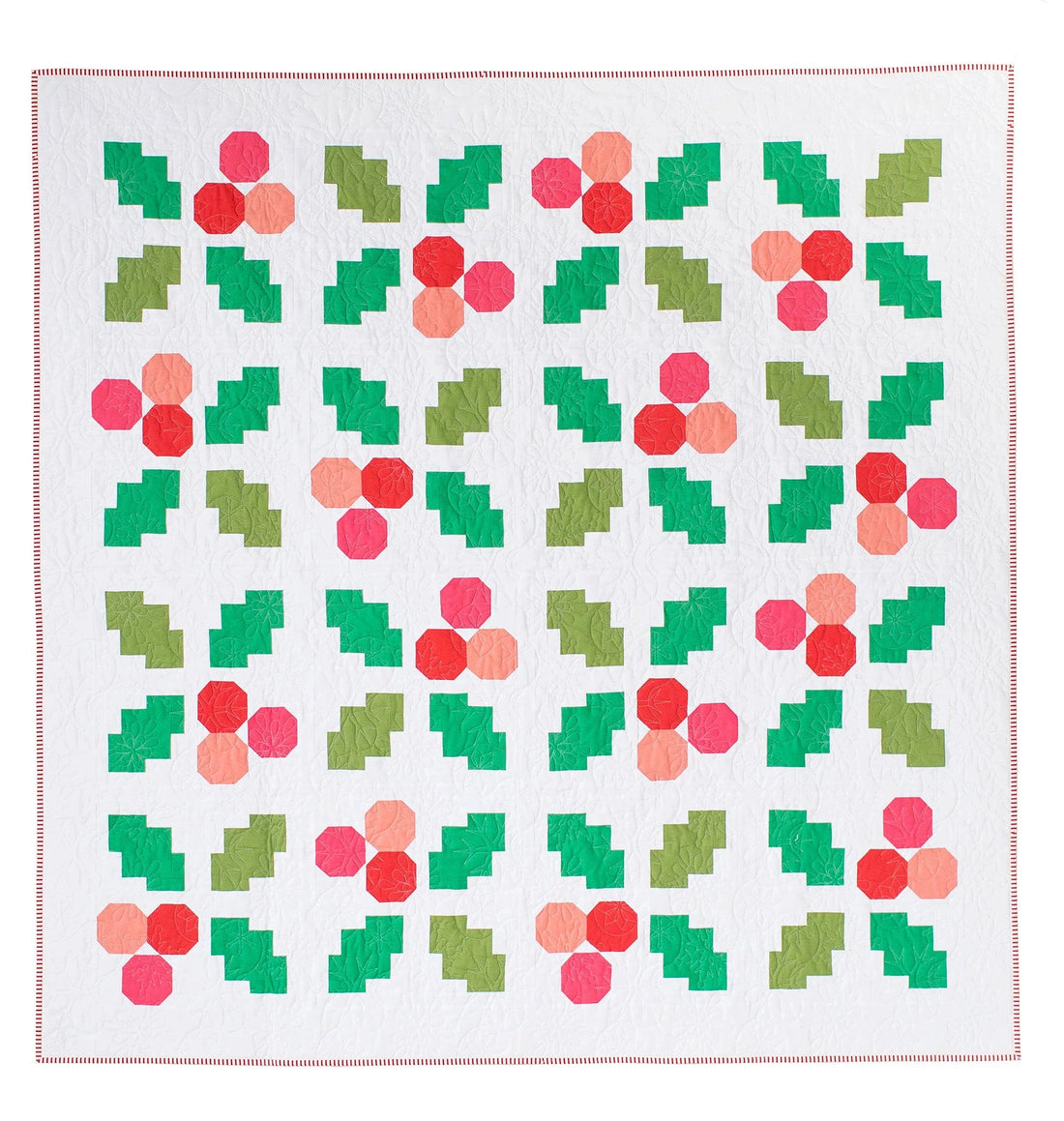Holly Jolly Quilt Paper Pattern - Pen & Paper Patterns