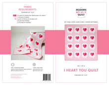 Load image into Gallery viewer, I Heart You Quilt Paper Pattern - Pen &amp; Paper Patterns
